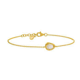 Bracelet Jourdan Bijoux Lyse, perle de culture et argent 925/1000 doré or jaune, AJF170263B