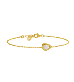 Bracelet Jourdan Bijoux Lyse, perle de culture et argent 925/1000 doré or jaune, AJF170263B