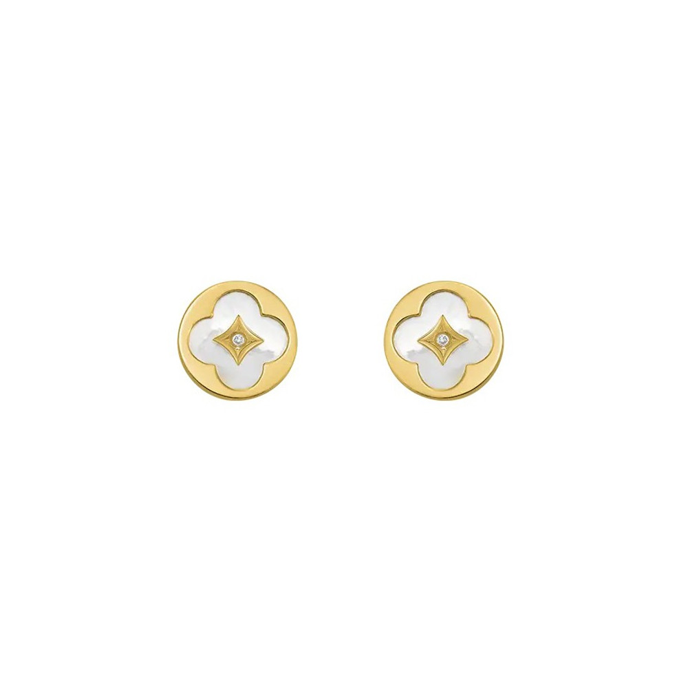 Les Boucles d'oreilles femme, argent 925/1000 doré or jaune 750/1000, Charles Garnier Paris 1901, LEGENDE, AGF170149E