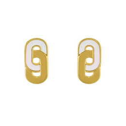Boucles d'oreilles femme, argent 925/1000 bicolore, Charles Garnier Paris 1901, STYLES, AGF170221E