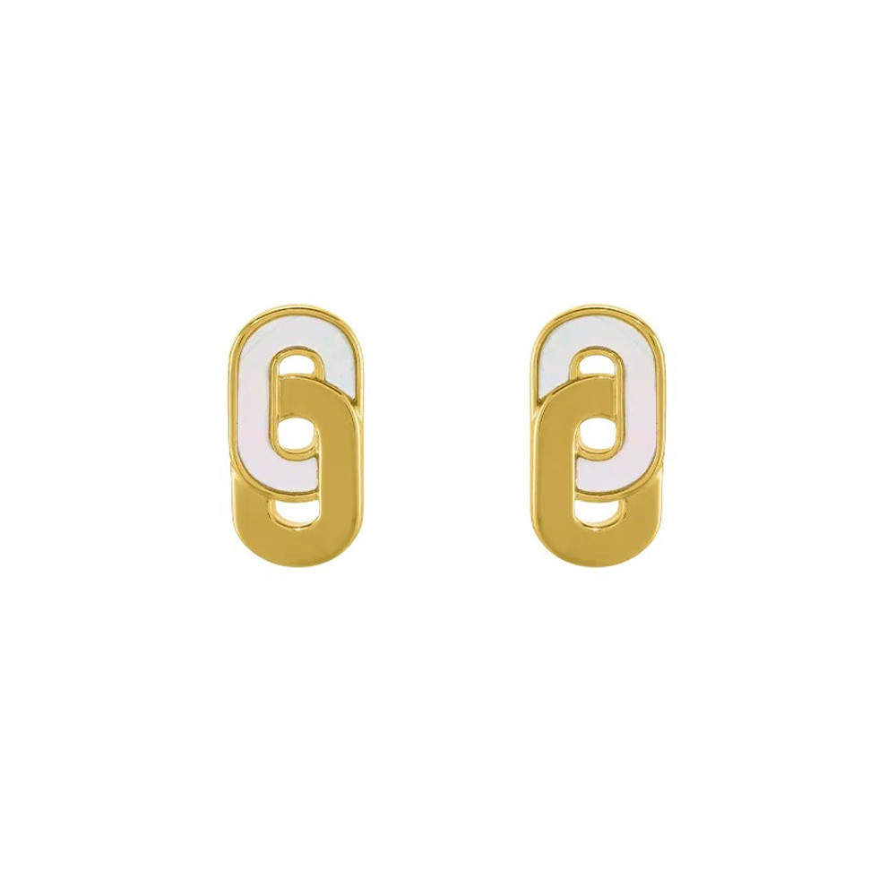 Boucles d'oreilles femme, argent 925/1000 bicolore, Charles Garnier Paris 1901, STYLES, AGF170221E