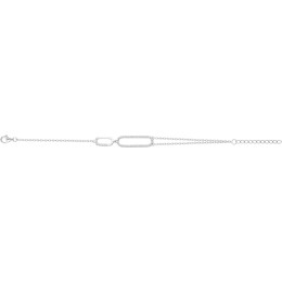 Le Bracelet argent 925/1000, motifs ovales et 52 oxydes de zirconium by Stauffer