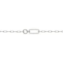 Bracelet argent 925/1000, motifs cercles et ovales et 28 oxydes de zirconium by Stauffer