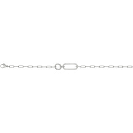 Le Bracelet argent 925/1000, motifs cercles et ovales et 28 oxydes de zirconium by Stauffer