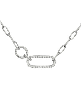 Collier Argent 925/1000 et 28 oxydes de zirconium by Stauffer