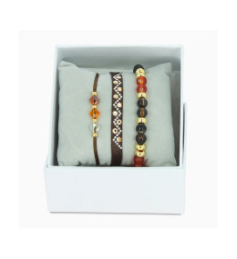 Strass Box Triangle Strass SS17, Les interchangeables, Marron, 038749