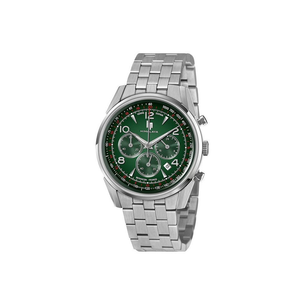 Montre Homme Lip Himalaya, 40 mm, Chronographe acier, Ref 671711