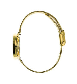 Montre Femme Lip Dauphine, acier PVD jaune, 29 mm, quartz, Ref 671953