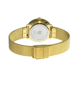 Montre Femme Lip Dauphine, acier PVD jaune, 29 mm, quartz, Ref 671953