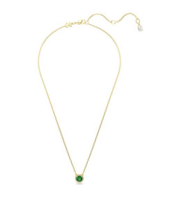 Le Collier Swarovski Una Angelic, Coupe ronde, Pavé, Vert, Placage de ton or, 5680557