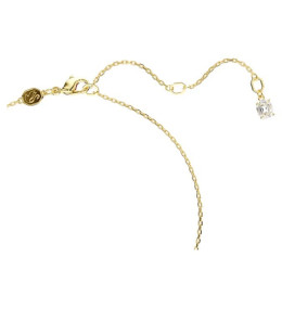 Le Collier Swarovski Una Angelic, Coupe ronde, Pavé, Vert, Placage de ton or, 5680557