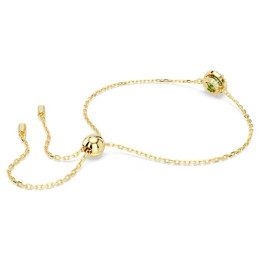 Le Bracelet Swarovski Una Angelic, Coupe ronde, Pavé, Vert, Placage de ton or, 5680559