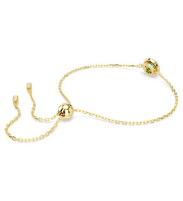 Le Bracelet Swarovski Una Angelic, Coupe ronde, Pavé, Vert, Placage de ton or, 5680559
