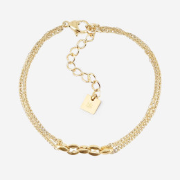 Le Bracelet Ira en acier PVD jaune, ZAG bijoux, SBS24394-01UNI