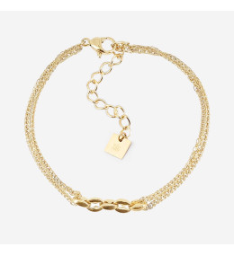 Le Bracelet Ira en acier PVD jaune, ZAG bijoux, SBS24394-01UNI