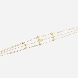 Le Bracelet Poseidon en acier PVD jaune et oxydes de zirconium, ZAG bijoux, SBS24471-01WHT