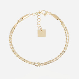 Le Bracelet Zeta en acier PVD jaune, ZAG bijoux, SBS24765-01UNI
