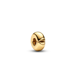 Charm clip Pandora Moments, Coeur, en métal doré or jaune 585/1000, 763678C00