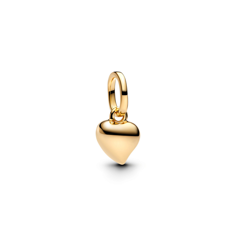 Charm Pandora Moments, Coeur, en métal doré or jaune 585/1000, 763691C00