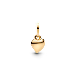 Le Charm Pandora Moments, Coeur, en métal doré or jaune 585/1000, 763691C00