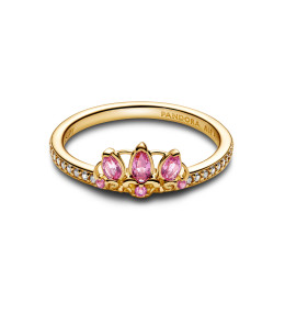 La Bague Pandora, Disney Raiponce en métal doré or jaune 585/1000, 163651C01