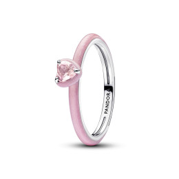Bague Pandora Me, Coeur chakra rose en argent 925/1000, 193088C02
