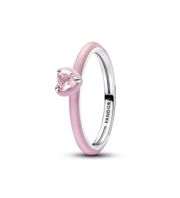 Bague Pandora Me, Coeur chakra rose en argent 925/1000, 193088C02