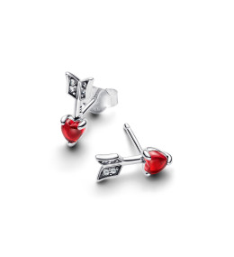 Les Boucles d'oreilles Pandora, Flêche d'amour en argent 925/1000, 293668C01