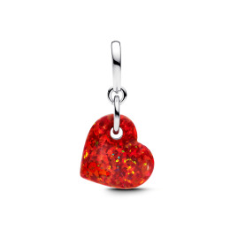 Le Charm pendentif Pandora moments, coeur rouge opalescent en argent 925/1000, 793348C01