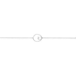 Bracelet argent 925/1000, motifs cercles et 1 oxyde de zirconium by Stauffer