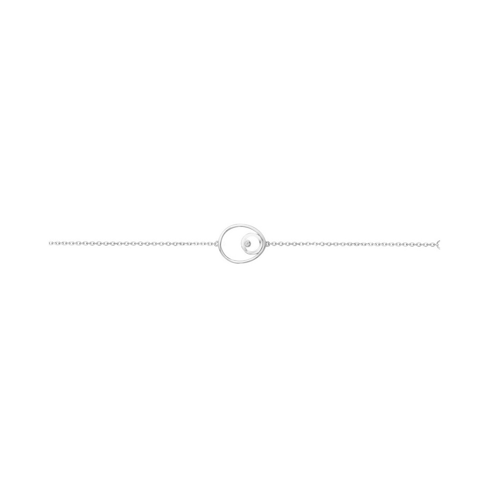 Bracelet argent 925/1000, motifs cercles et 1 oxyde de zirconium by Stauffer