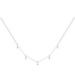 Collier Argent 925/1000, avec pampilles et 5 oxydes de zirconium by Stauffer
