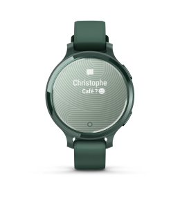 Montre Garmin Lily® 2 Active, Jasper Green avec bracelet en silicone vert sapin, 010-02891-02