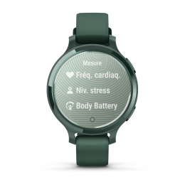 Montre Garmin Lily® 2 Active, Jasper Green avec bracelet en silicone vert sapin, 010-02891-02