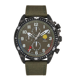 Montre Homme Patrouille De France Athos 4 Chronographe avec bracelet kaki 668134