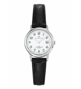 Montre Femme CERTUS Analogique Aiguilles, cuir noir 644391