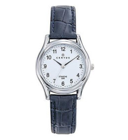 Montre Femme CERTUS Analogique Aiguilles, cuir bleu 644559
