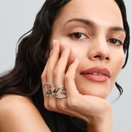 La Bague Pandora Essence, coeur organique en argent 925/1000, 193288C00