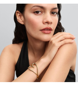 Le Bracelet Pandora Essence, coeur organique en métal doré or jaune 585/1000, 563808C00