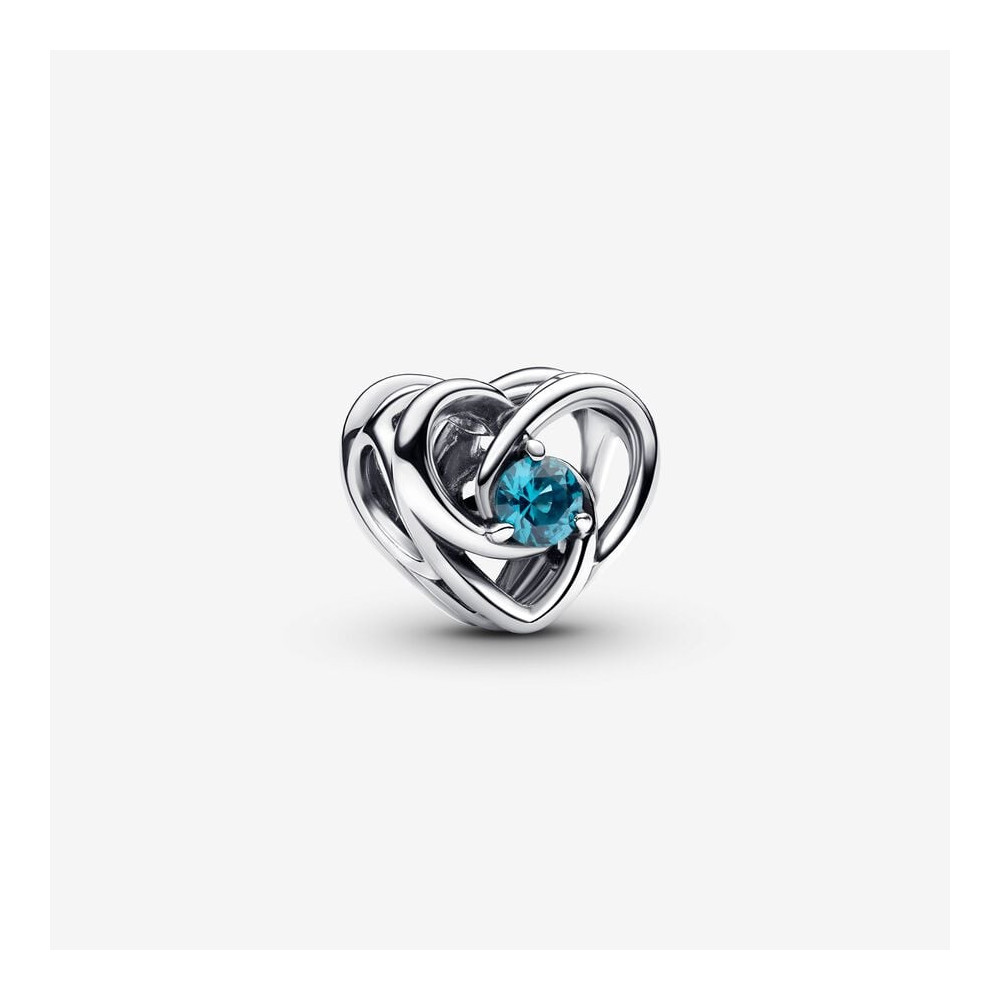 Charm Pandora moments, Cœur Entrelacé et Pierres en argent 925/1000, 793744C01