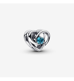 Charm Pandora moments, Cœur Entrelacé et Pierres en argent 925/1000, 793744C01