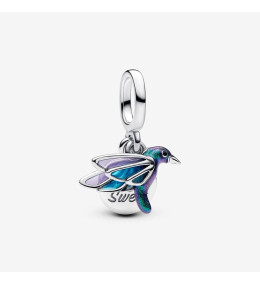 Charm pendentif Pandora moments, Double Colibri en argent 925/1000, 793746C01