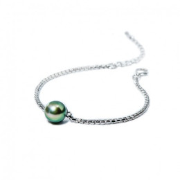 Bracelet Epure argent 925/1000, perle de Tahiti IZA B, NI-025-BRA