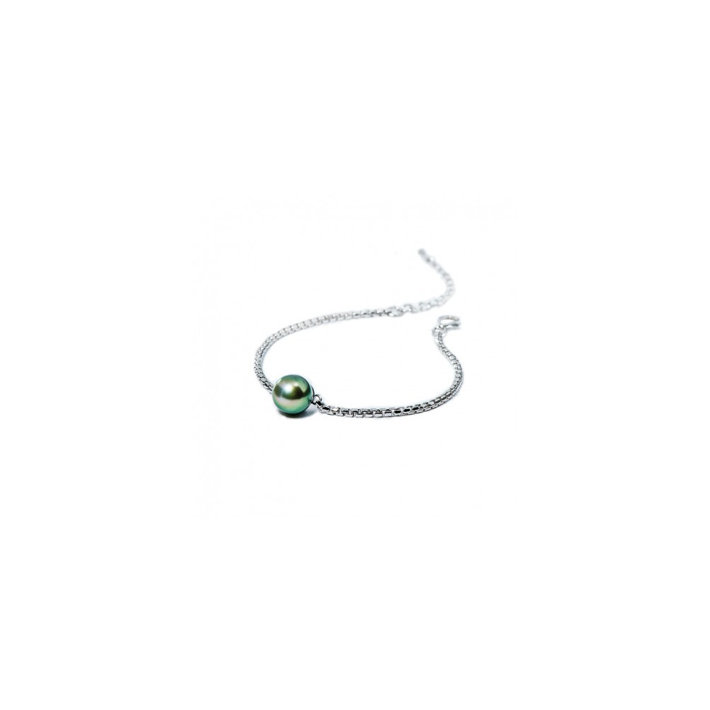Bracelet Epure argent 925/1000, perle de Tahiti IZA B, NI-025-BRA