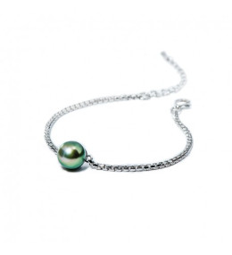 Bracelet Epure argent 925/1000, perle de Tahiti IZA B, NI-025-BRA
