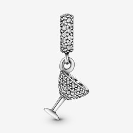 Le Charm pendentif Pandora moments, verre à cocktail pavé en argent 925/1000, 791535CZ