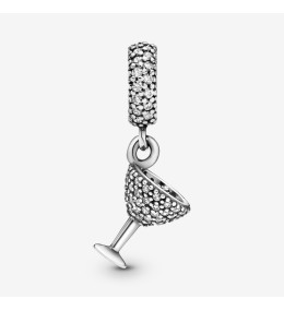 Le Charm pendentif Pandora moments, verre à cocktail pavé en argent 925/1000, 791535CZ