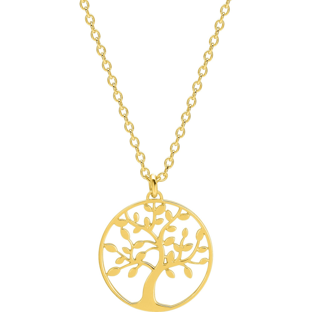 Collier plaqué or, motif arbre de vie by Stauffer