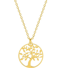 Collier plaqué or, motif arbre de vie by Stauffer