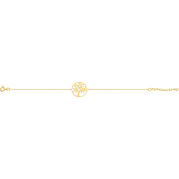 Le Bracelet plaqué or, motif arbre de vie by Stauffer